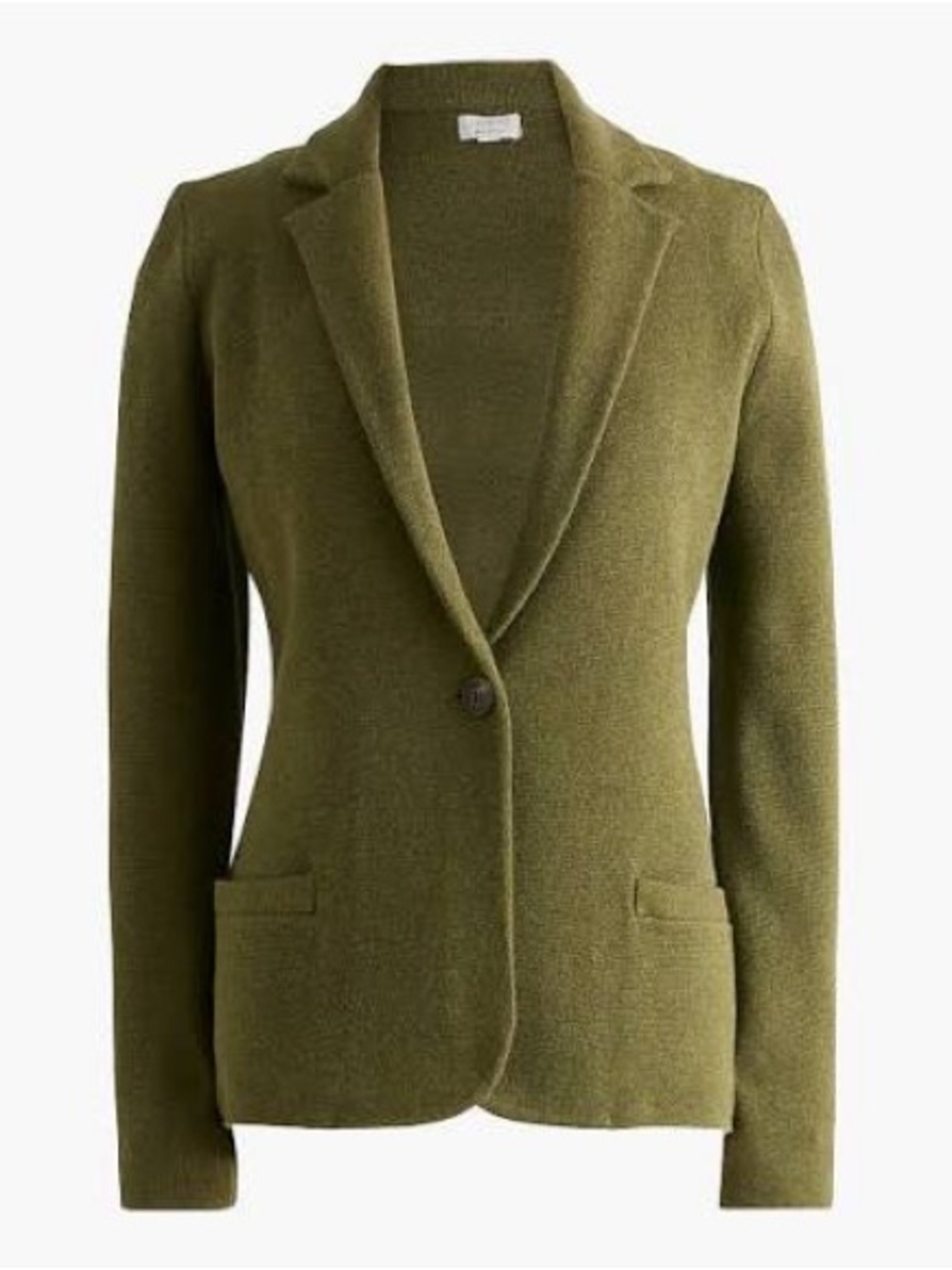 J.Crew Factory Schoolboy Sweater Blazer Heather Olive Sz XL